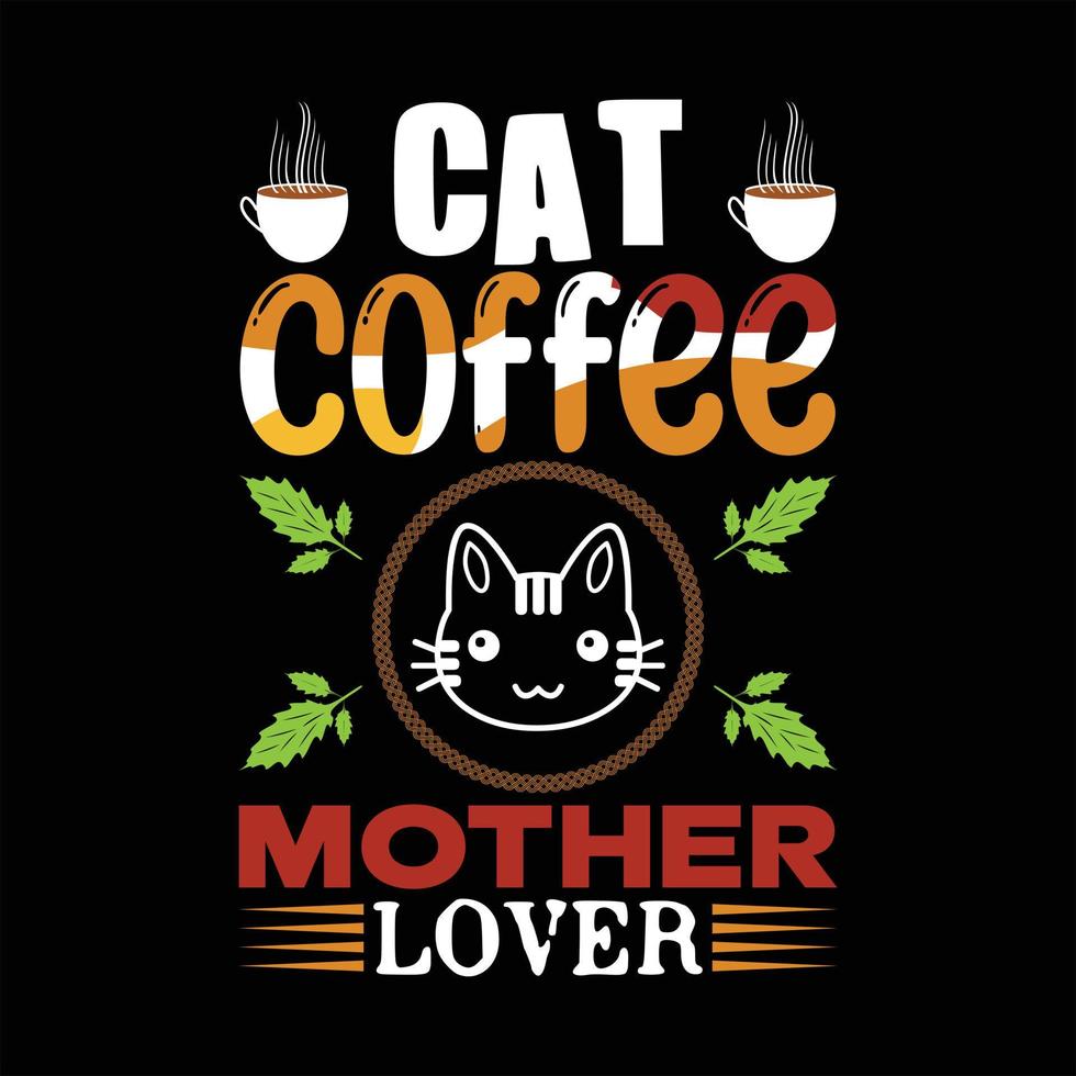 diseño de camiseta de gato navideño vector