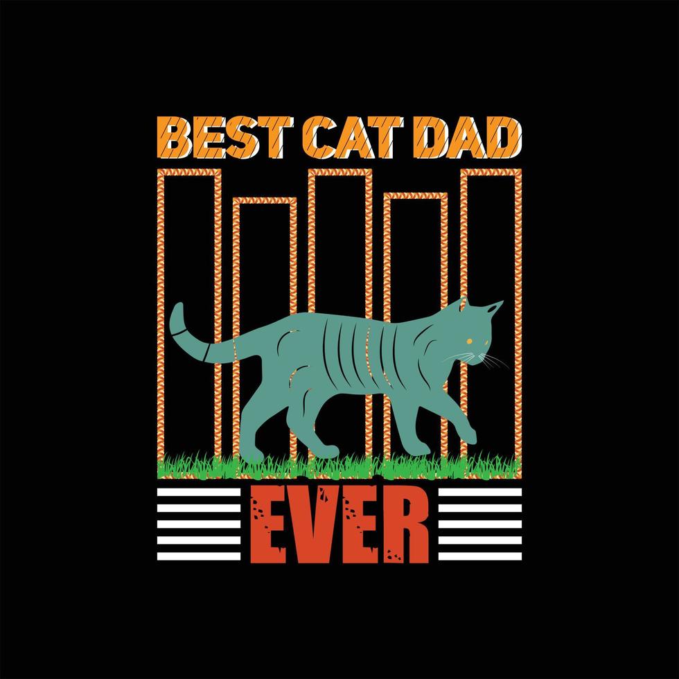 diseño de camiseta de gato navideño vector