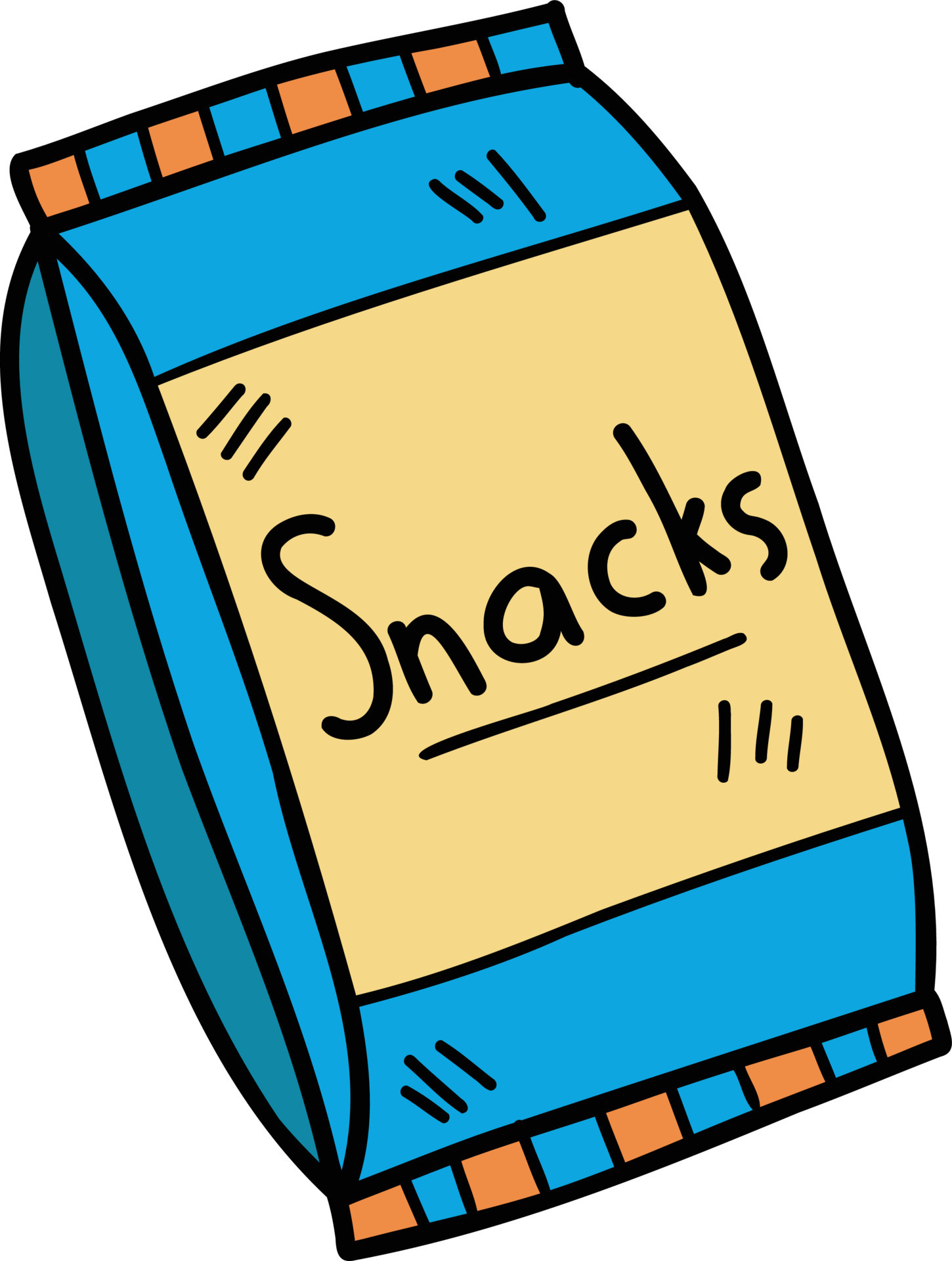 Hand Drawn Snack Bag Illustration 12787373 Vector Art At Vecteezy