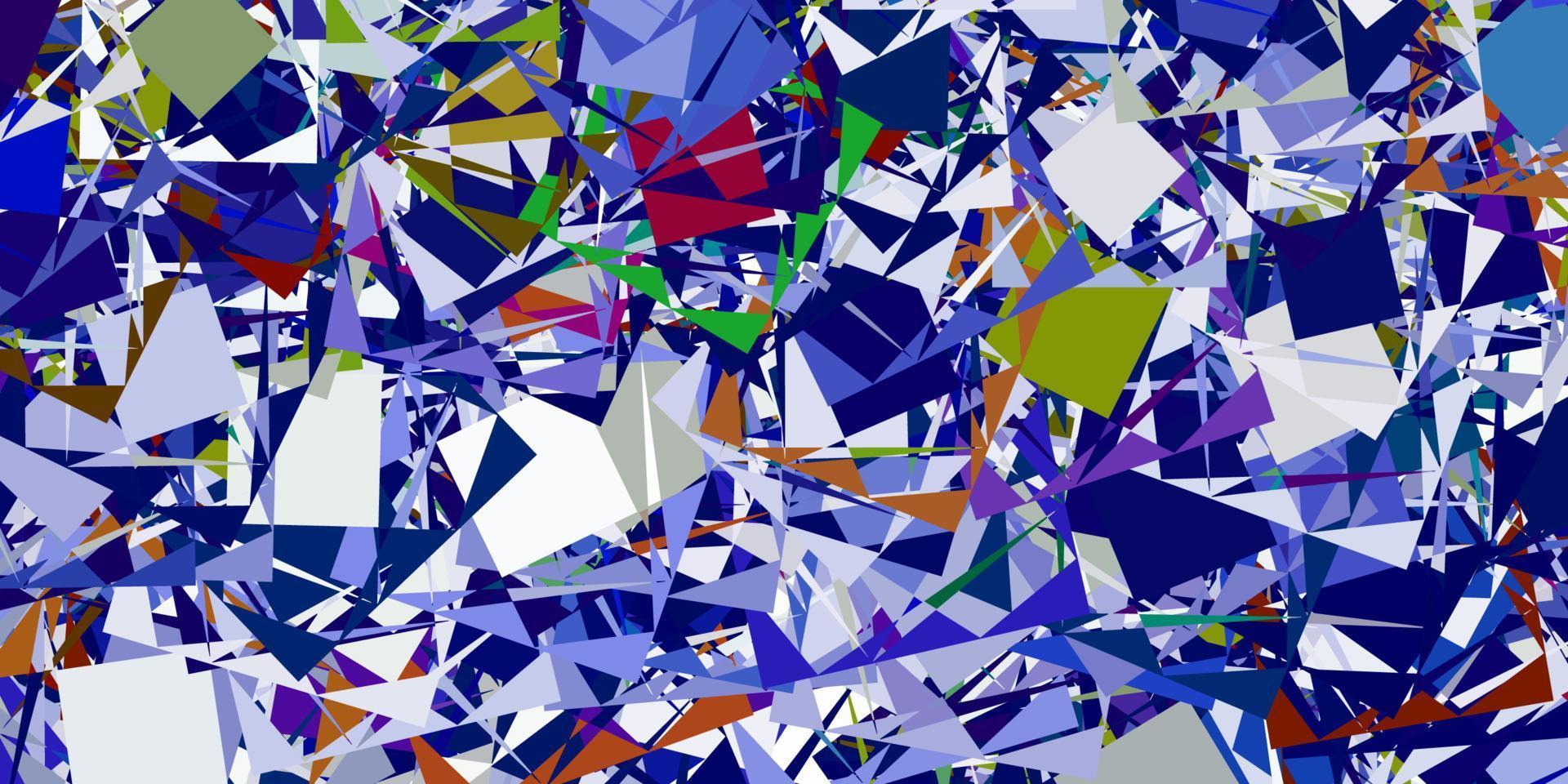 Light Multicolor vector background with polygonal forms.