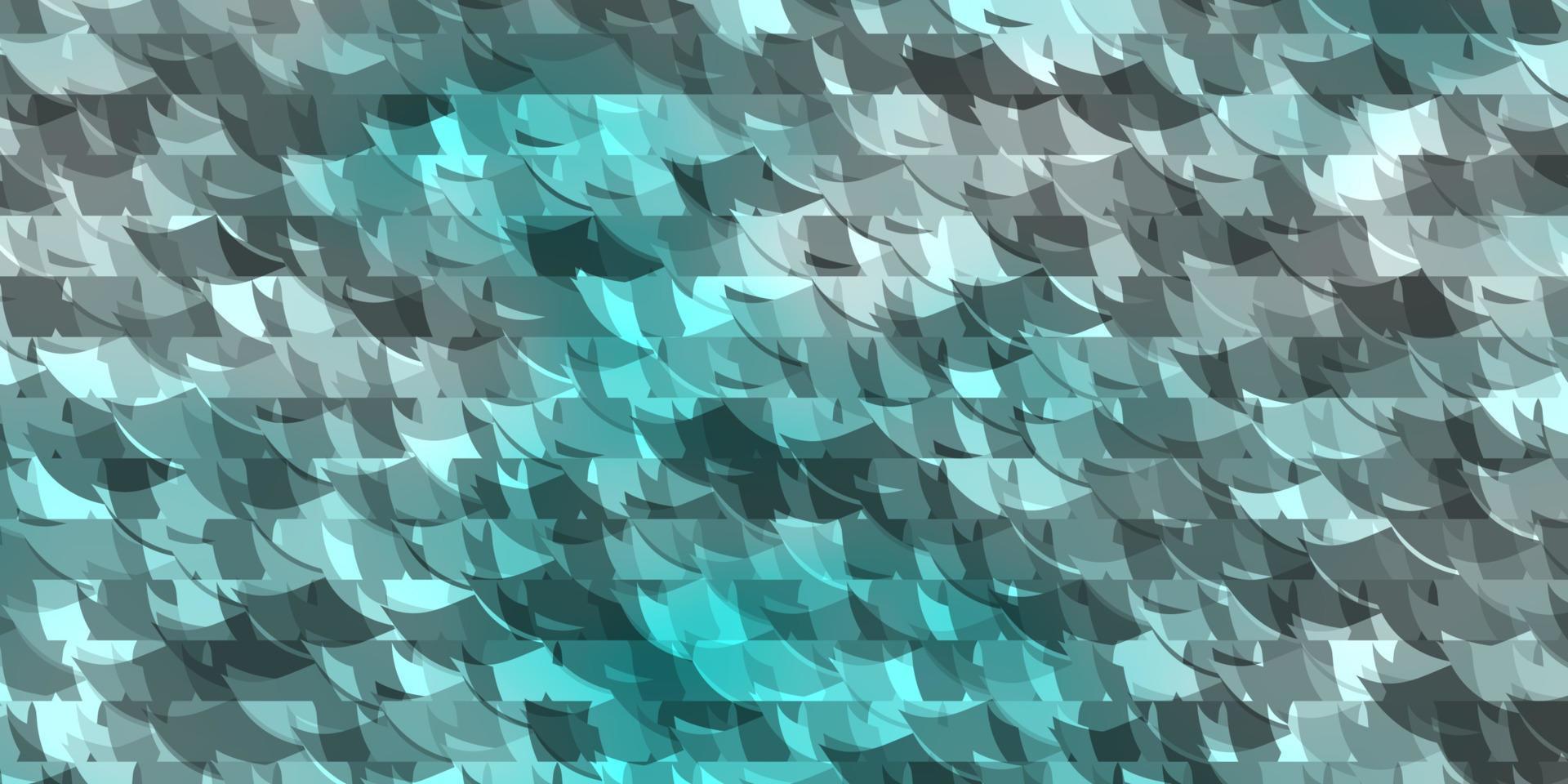 Telón de fondo de vector azul claro con líneas, triángulos.