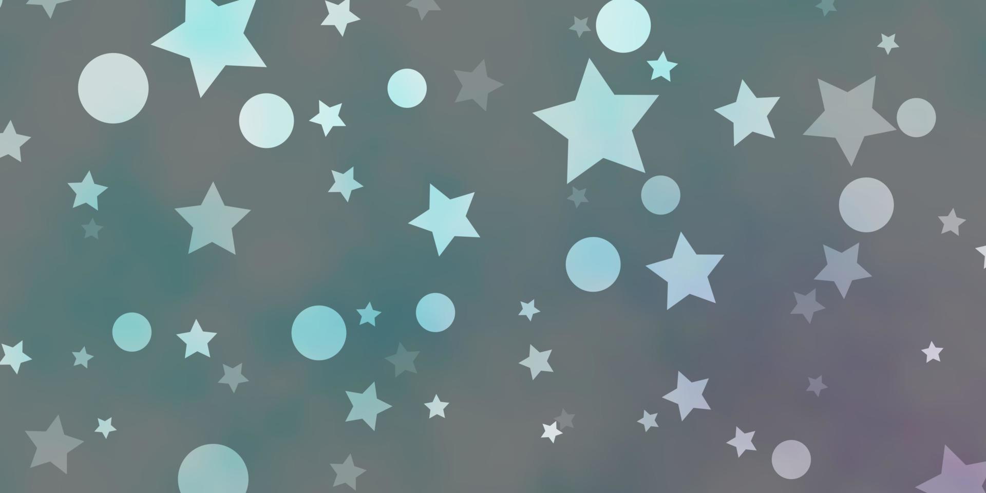 Light BLUE vector layout with circles, stars.