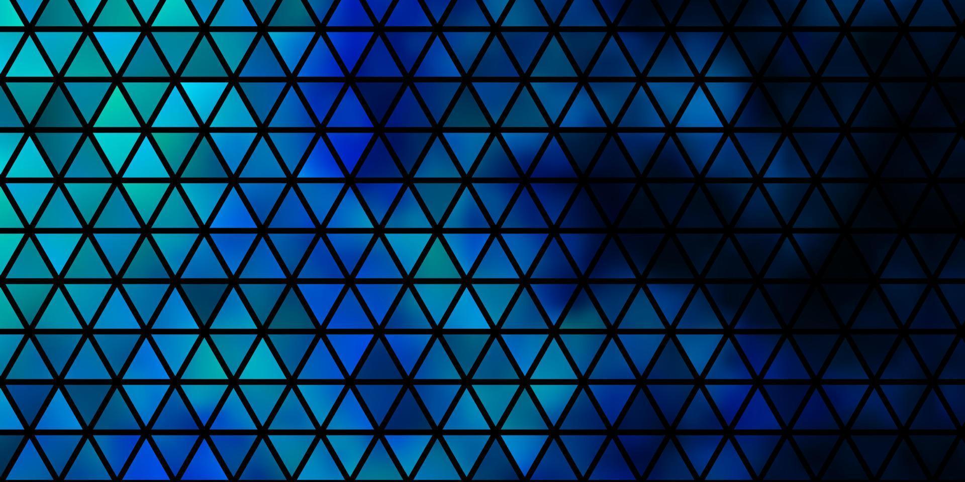 textura de vector azul claro con estilo triangular.