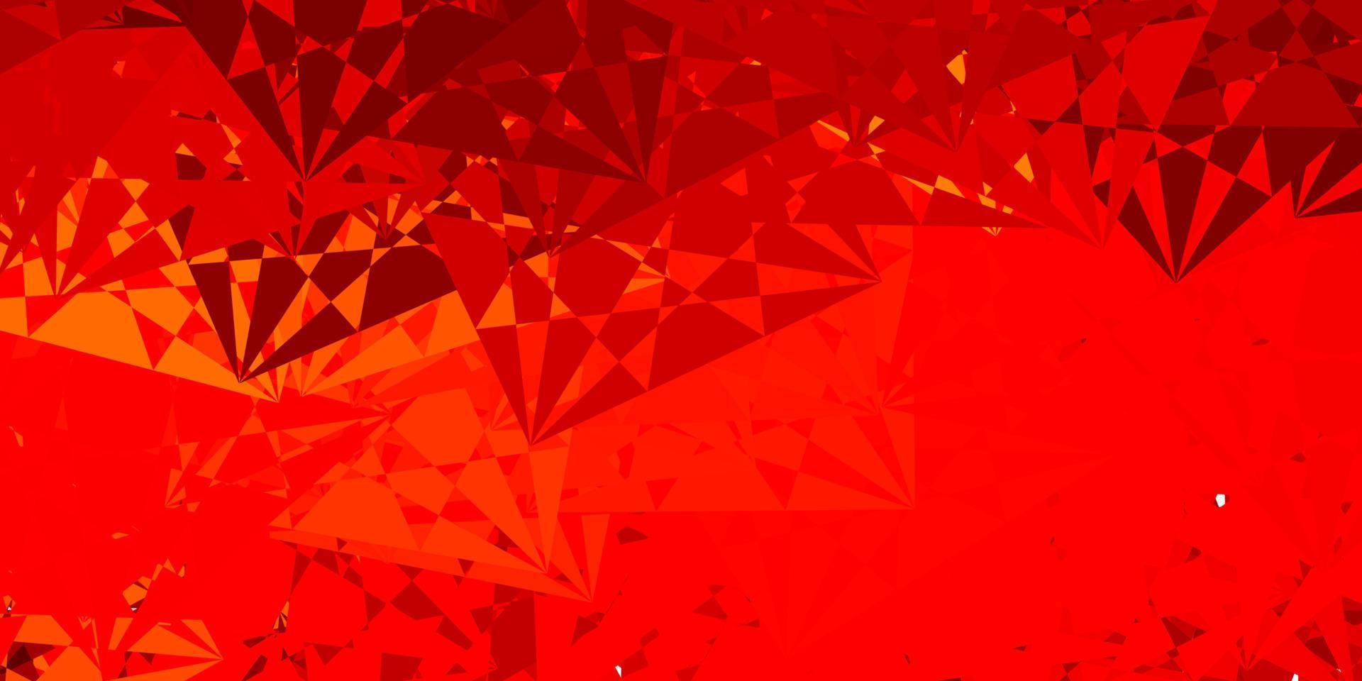 Dark Orange vector background with random forms.