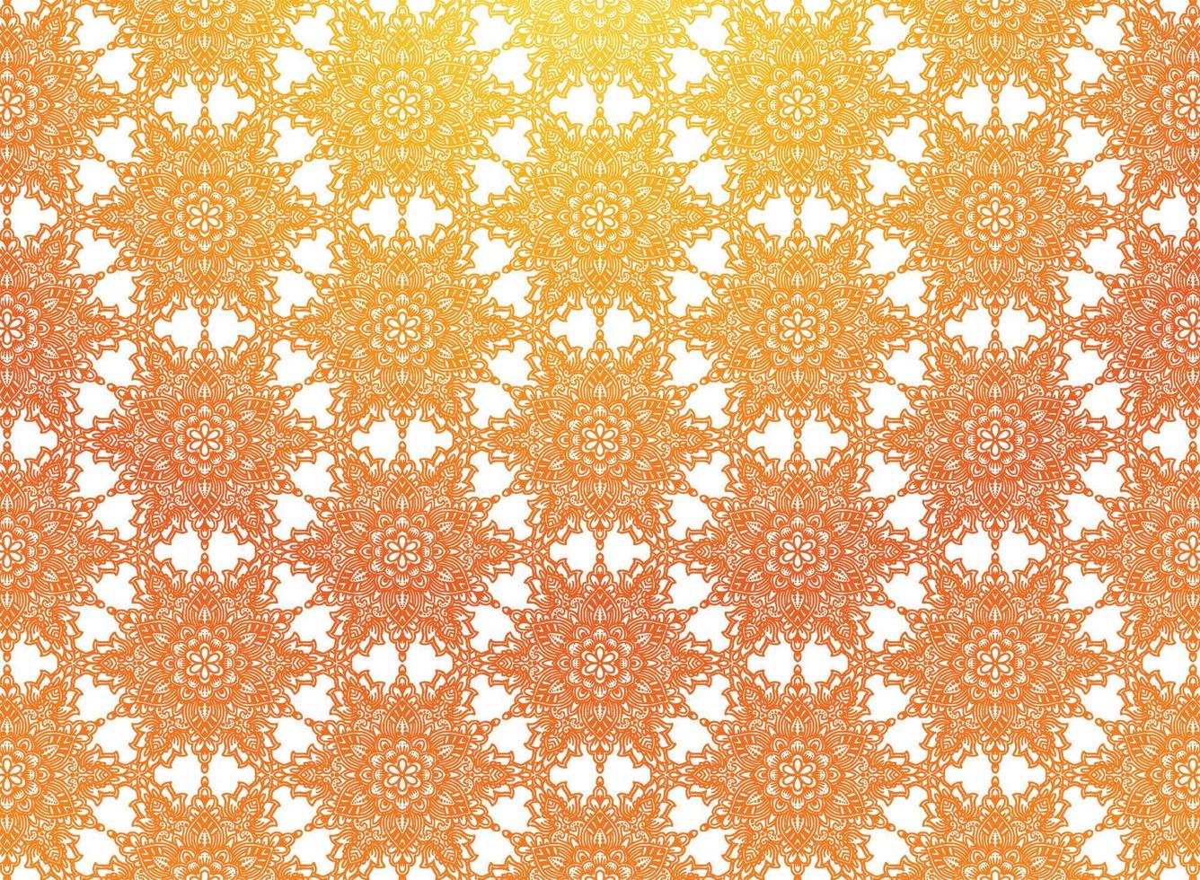 Fondo de patrón de mandala floral colorido decorativo étnico vector