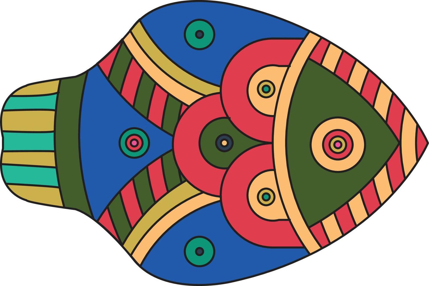 elegante patrón vectorial con peces decorativos dibujados a mano. lindos elementos de diseño de garabatos para tarjetas, álbumes de recortes, impresión, papel de regalo, fabricación y decoración del hogar. vector