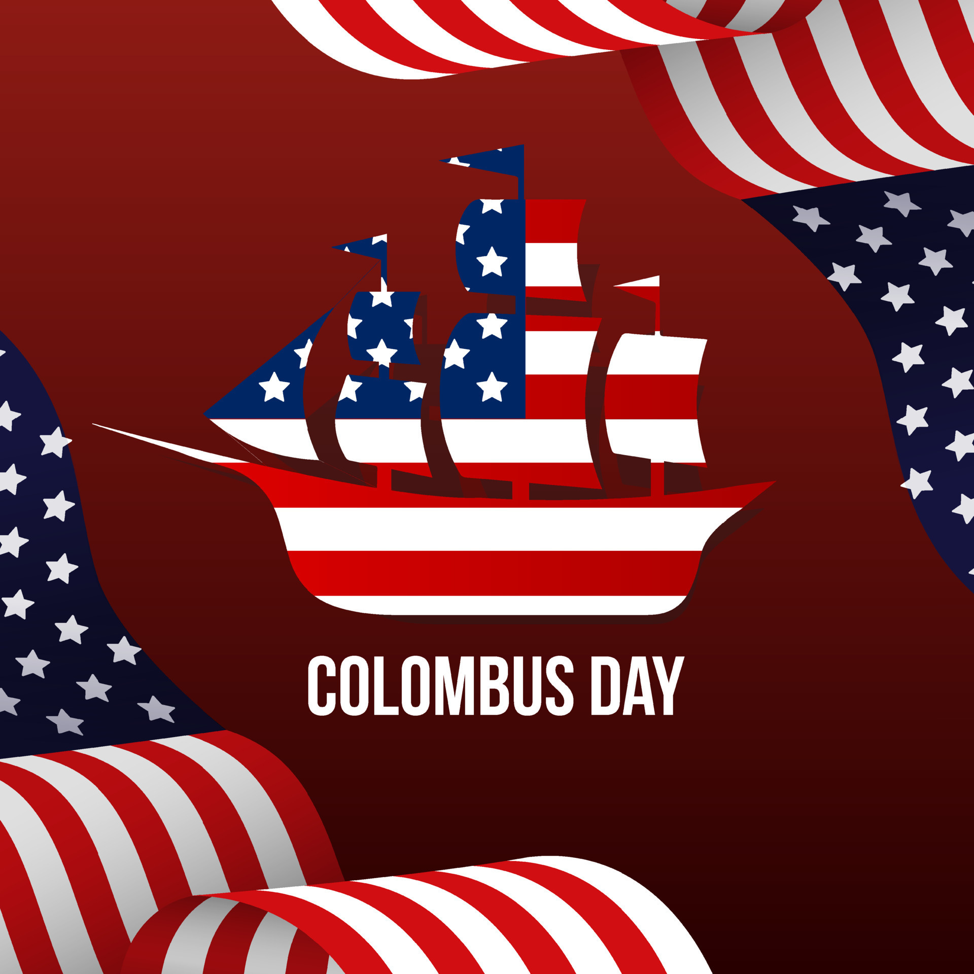 Columbus day holiday vector. Celebration of columbus day design