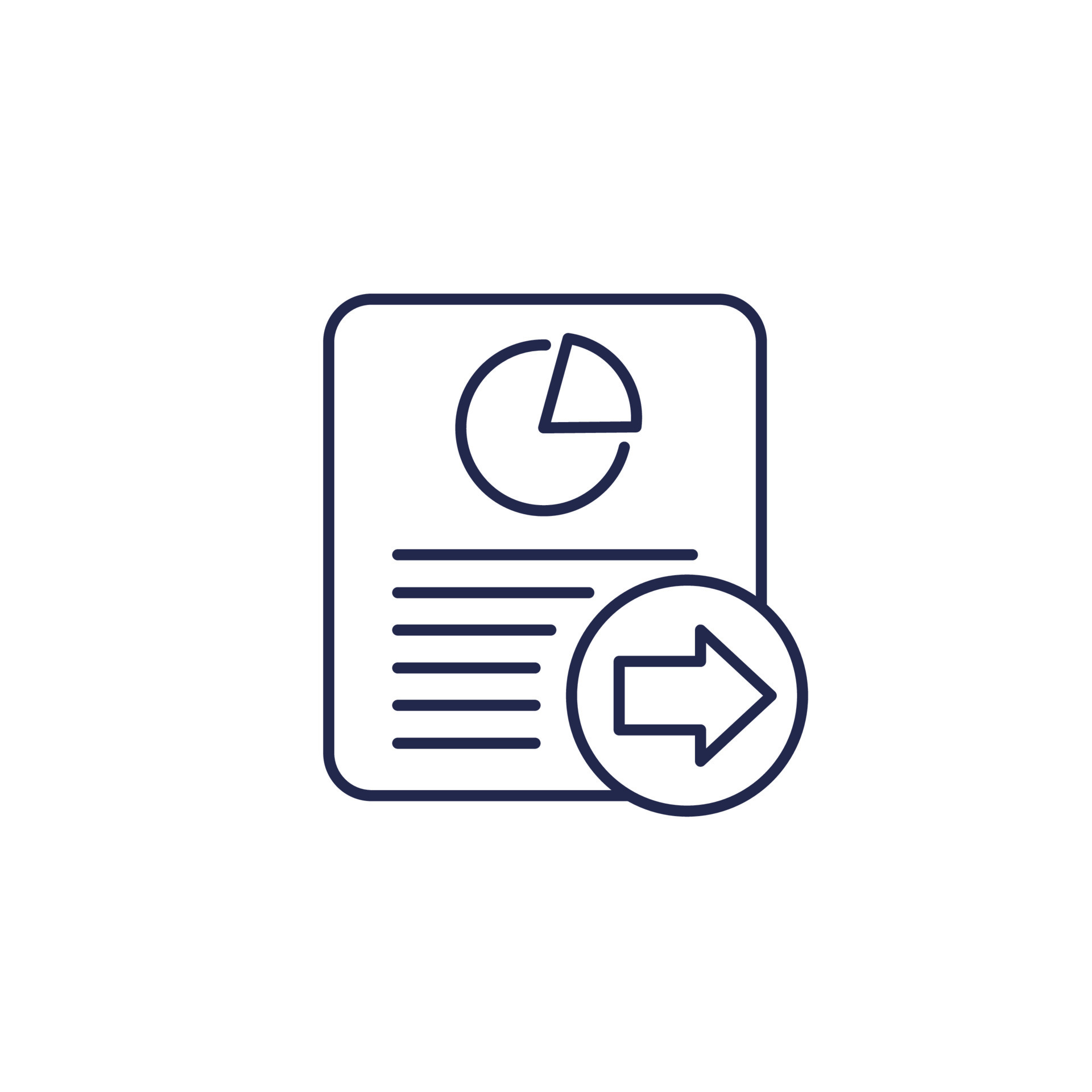 Send report line icon on white 12789143 vector art at vecteezy