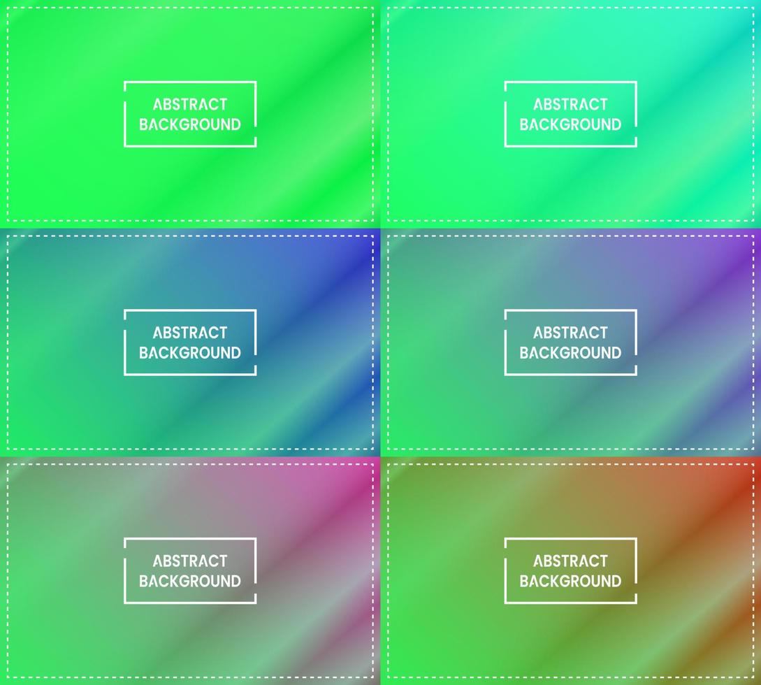 blue, purple, pink, red and green shining diagonal gradient collection. abstract, modern and colorful style. great for background, copy space, wallpaper, card, cover, poster, banner or flyer vector