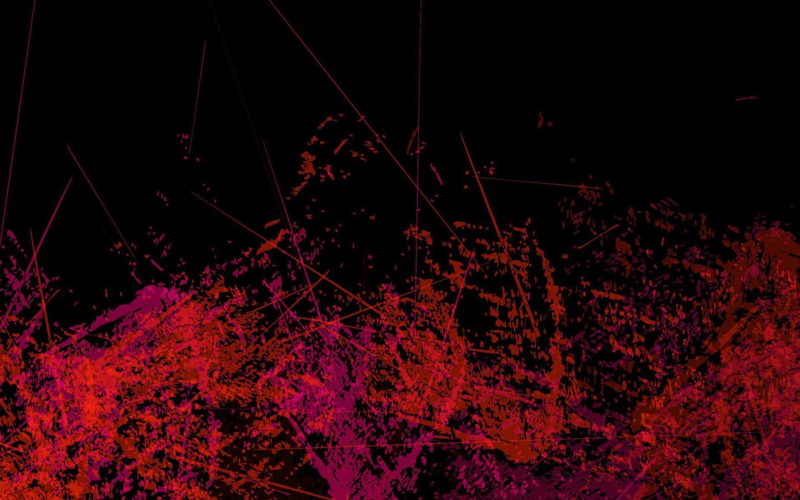 textura grunge abstracta fondo negro y rojo vector