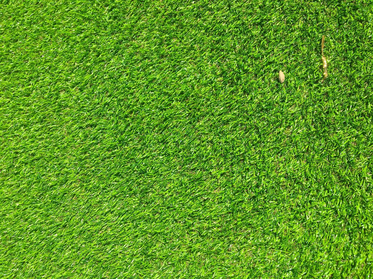 Artificial green lawn backyard for background. Texture for design photo