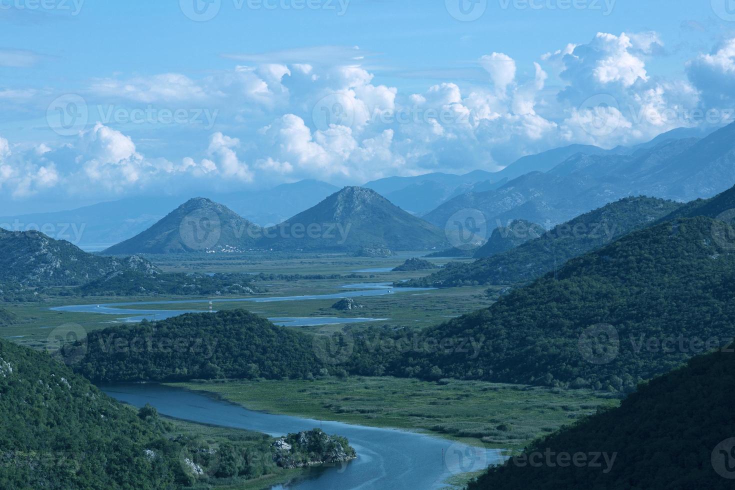 Valley of the Crnojevici river flowing into the Skadar Lake, Montenegro photo