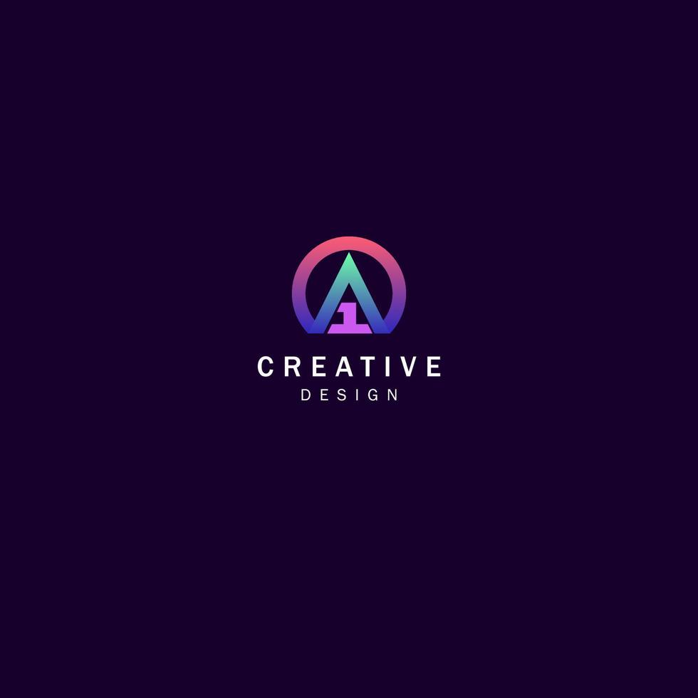 Logo Simple Design For Company vector