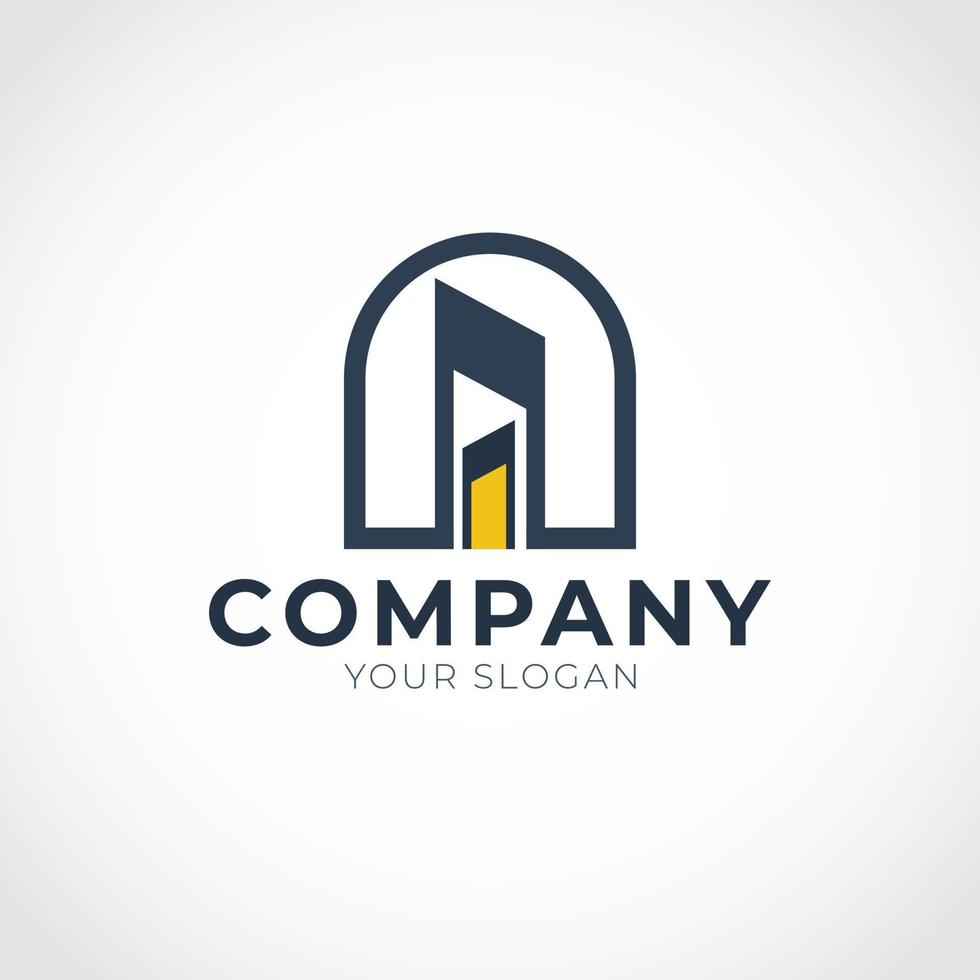 Door Logo Design Inspiration. Door Logo. Open Door Logo. vector