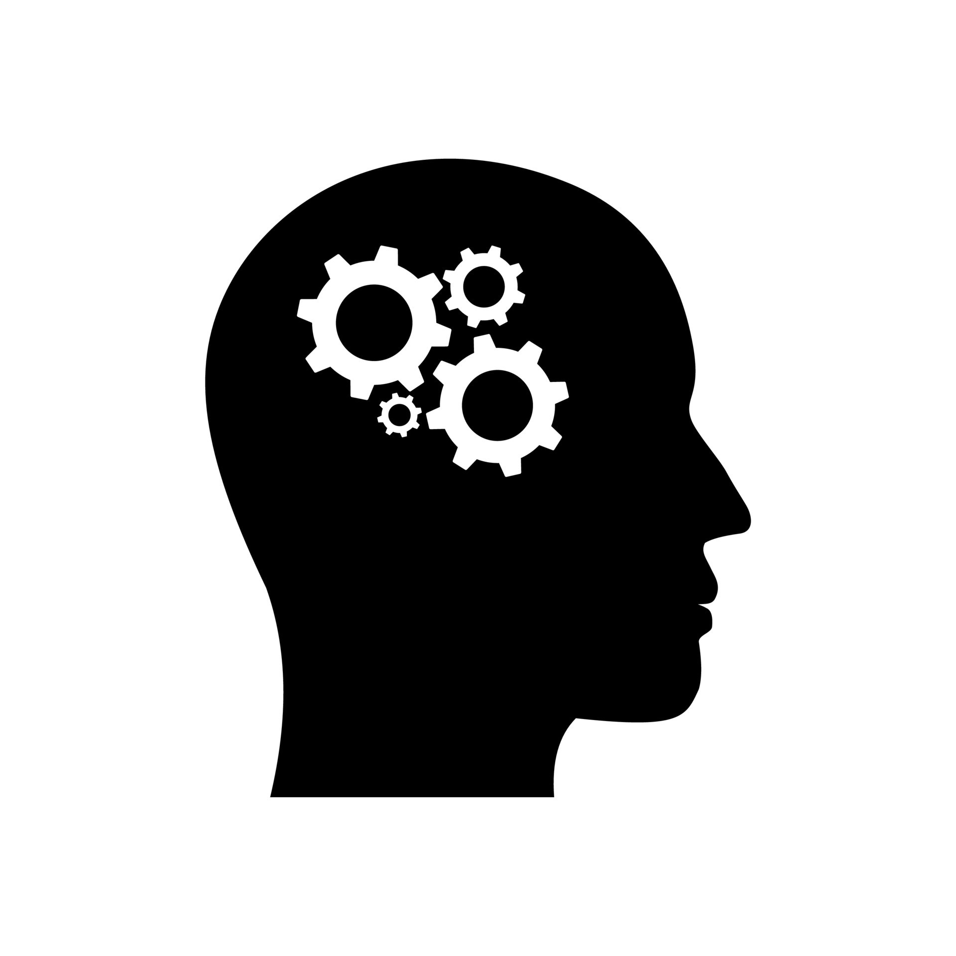 human brain gear icon 12791164 Vector Art at Vecteezy
