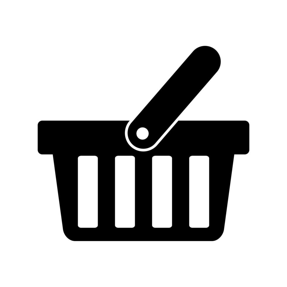 Shopping basket icon vector