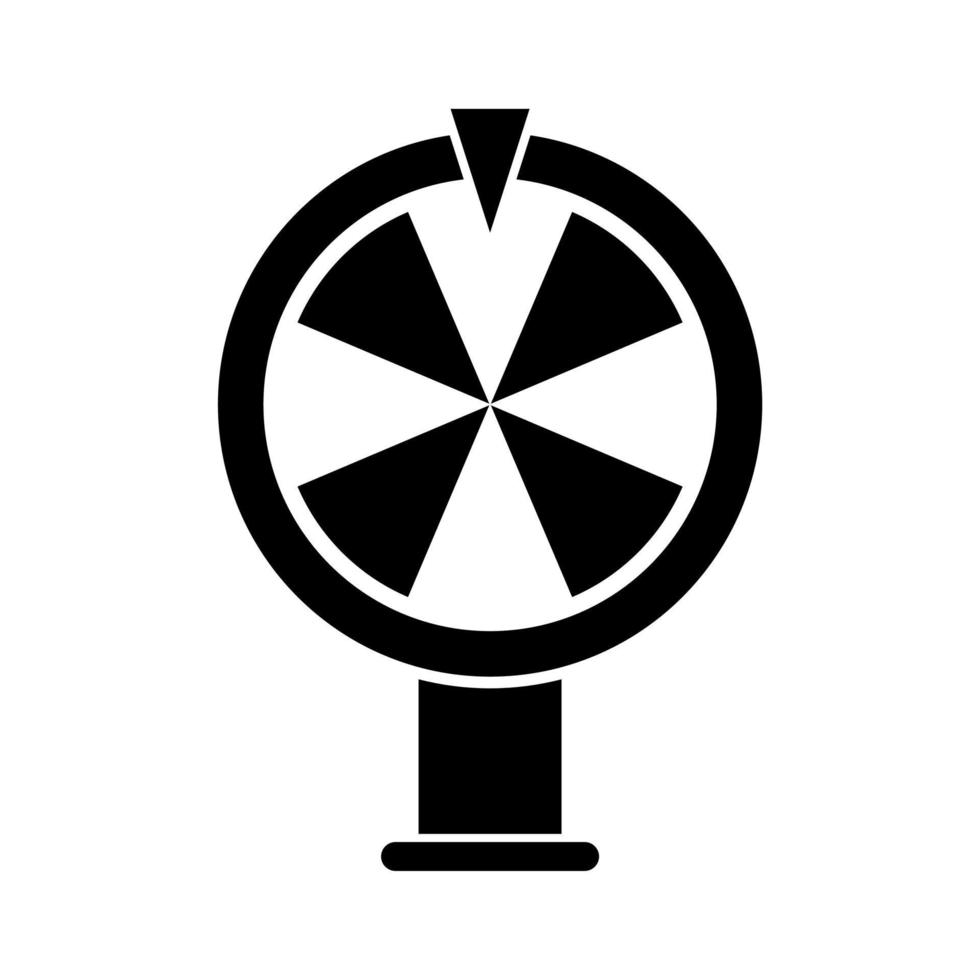 icono de la rueda de la fortuna vector