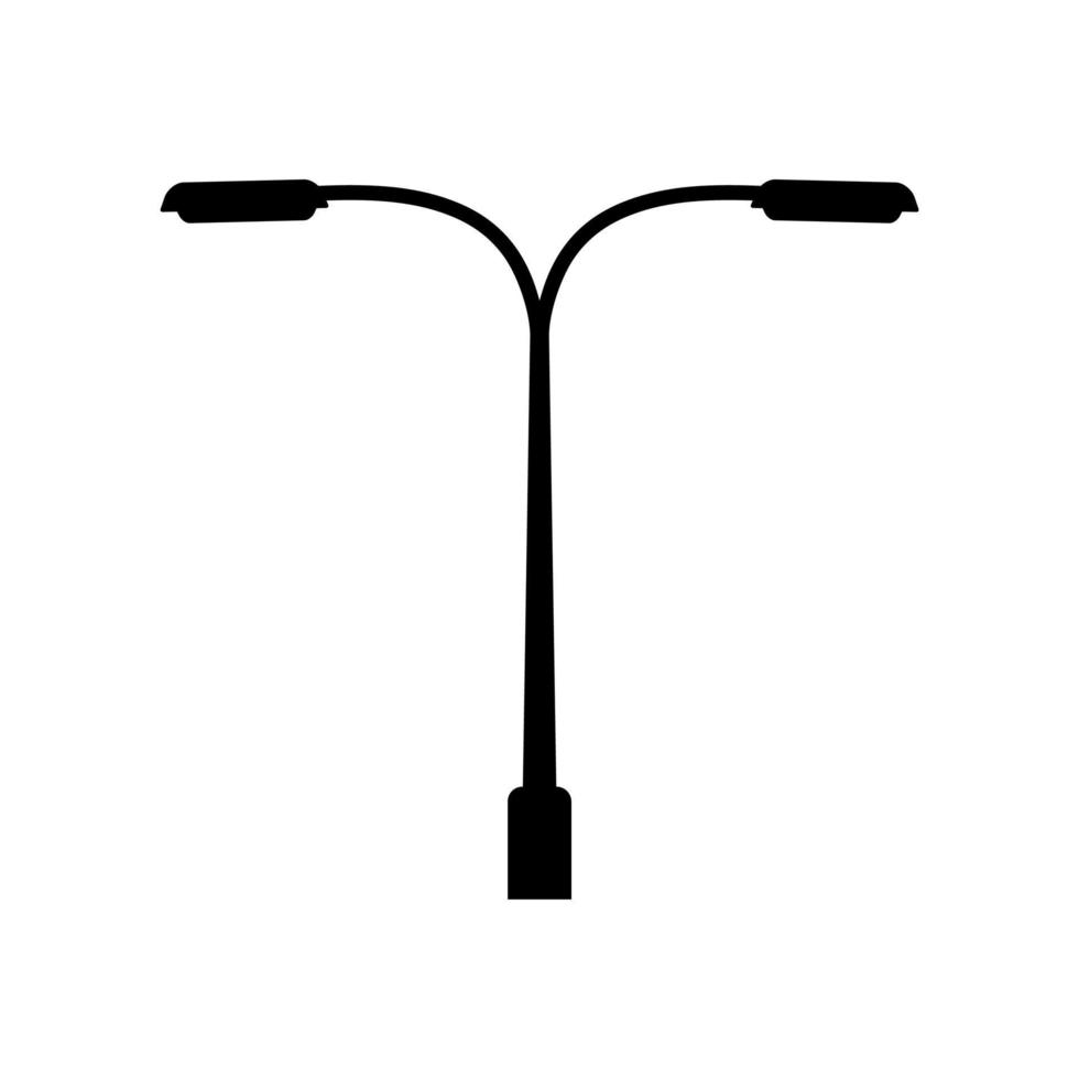 Street light flat icon vector