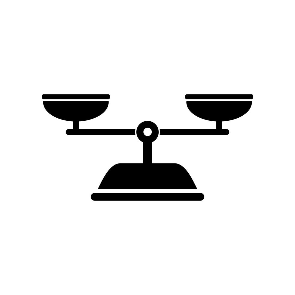 Scales black icon vector