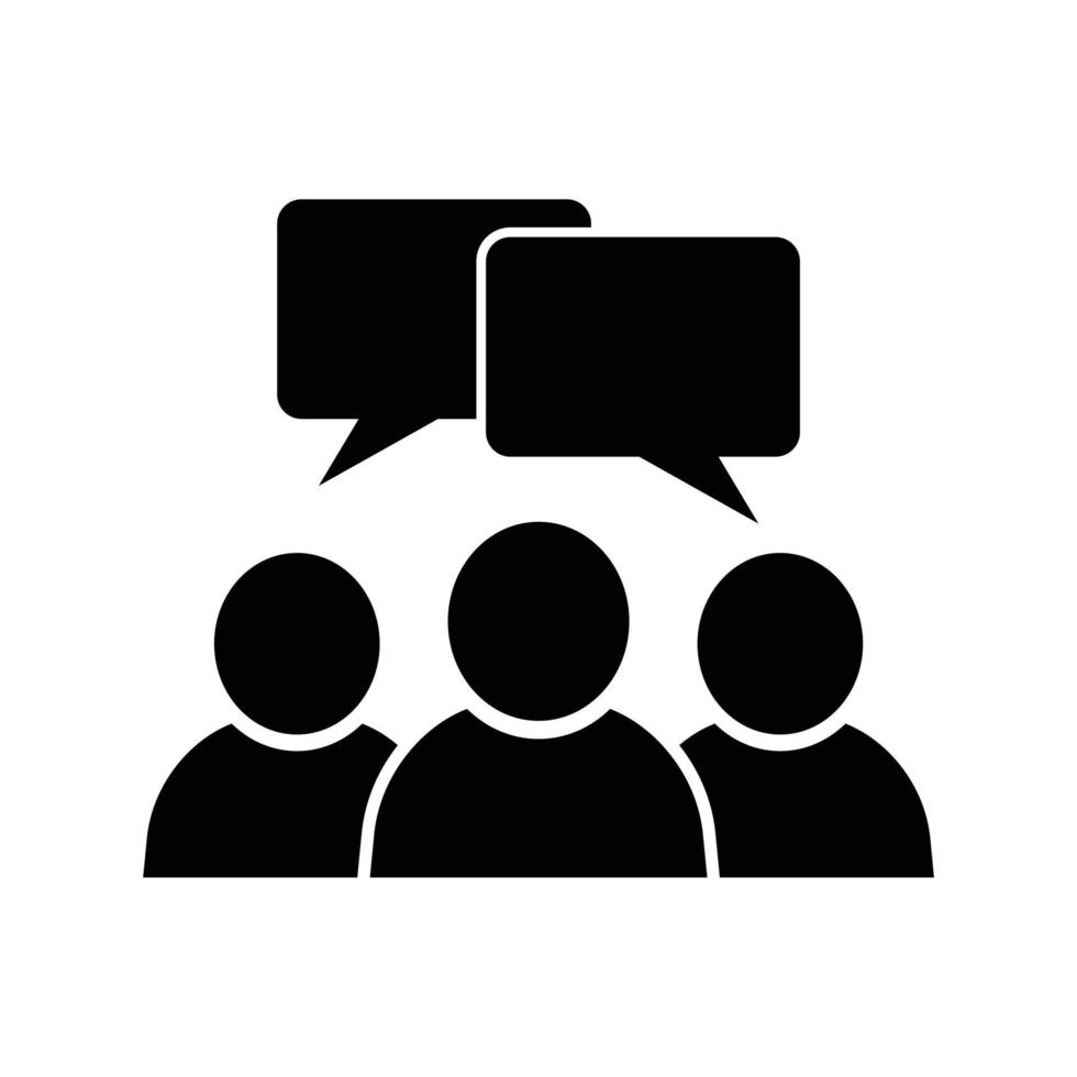 communication people icon vector