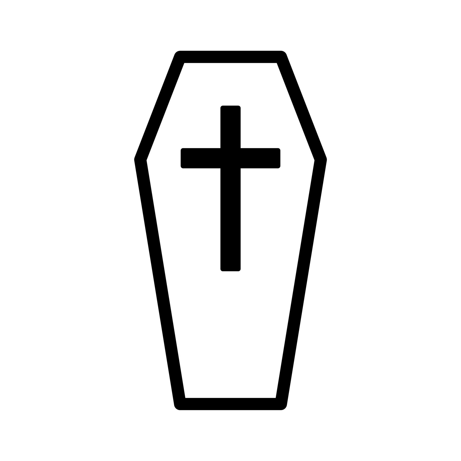 Silhouette Vector Image Of Coffin Free Svg - vrogue.co