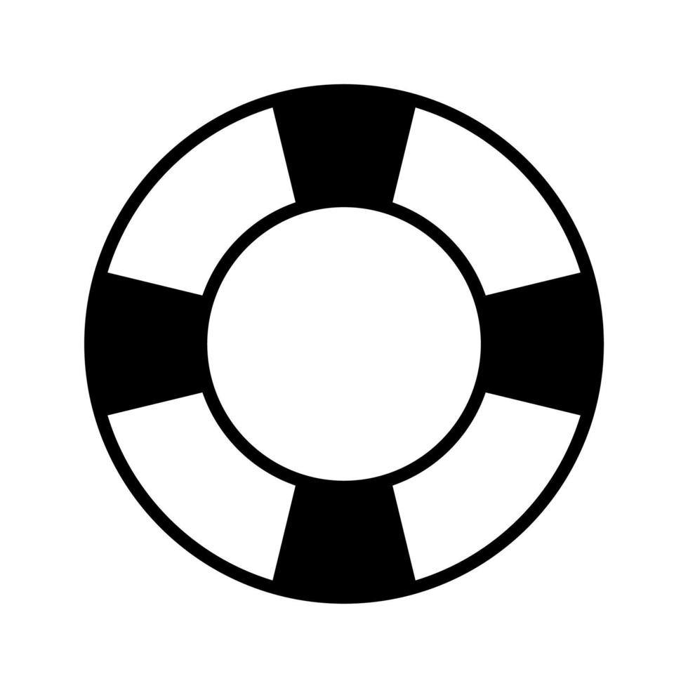 Lifebuoy flat icon vector