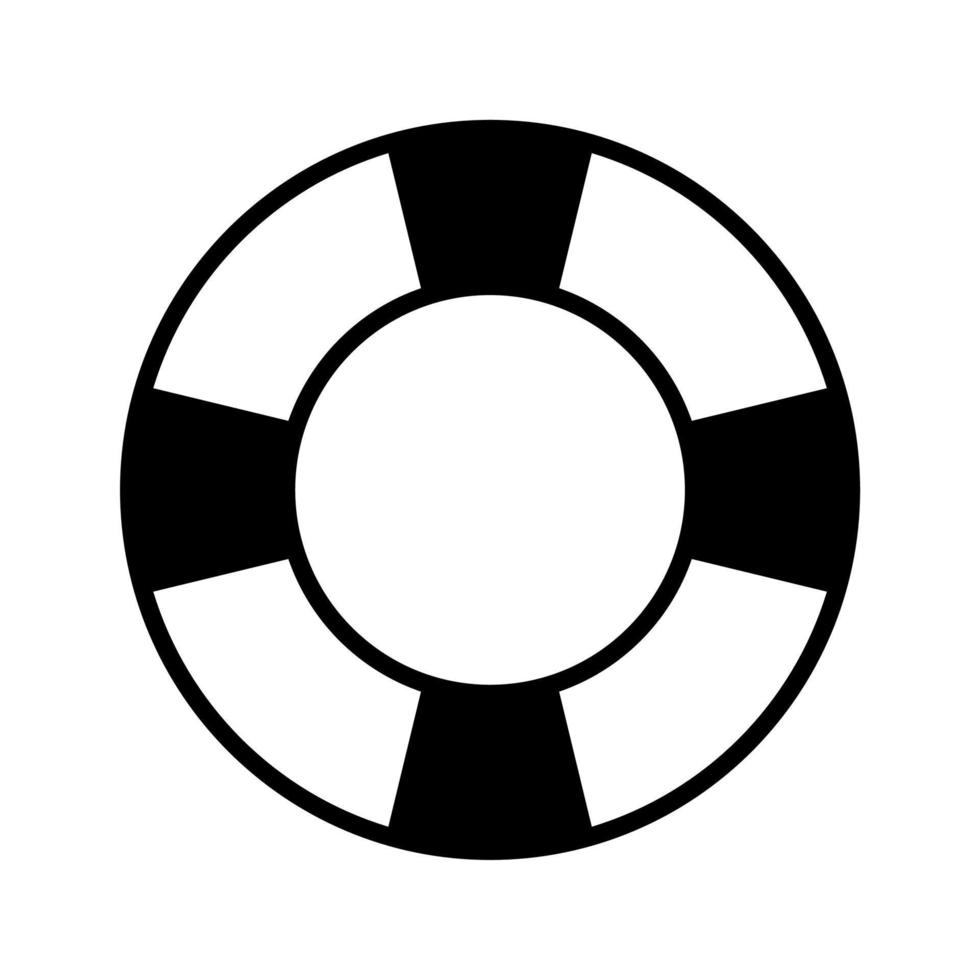 Lifebuoy flat icon vector