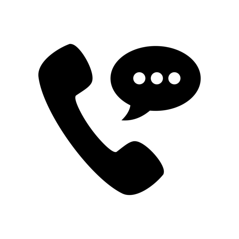 phone call flat icon vector