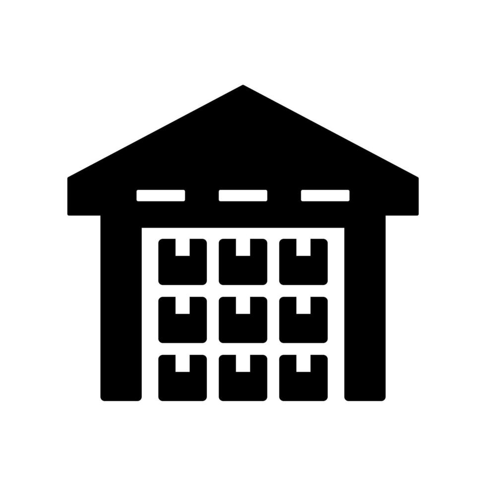 warehouse flat icon 12791242 Vector Art at Vecteezy