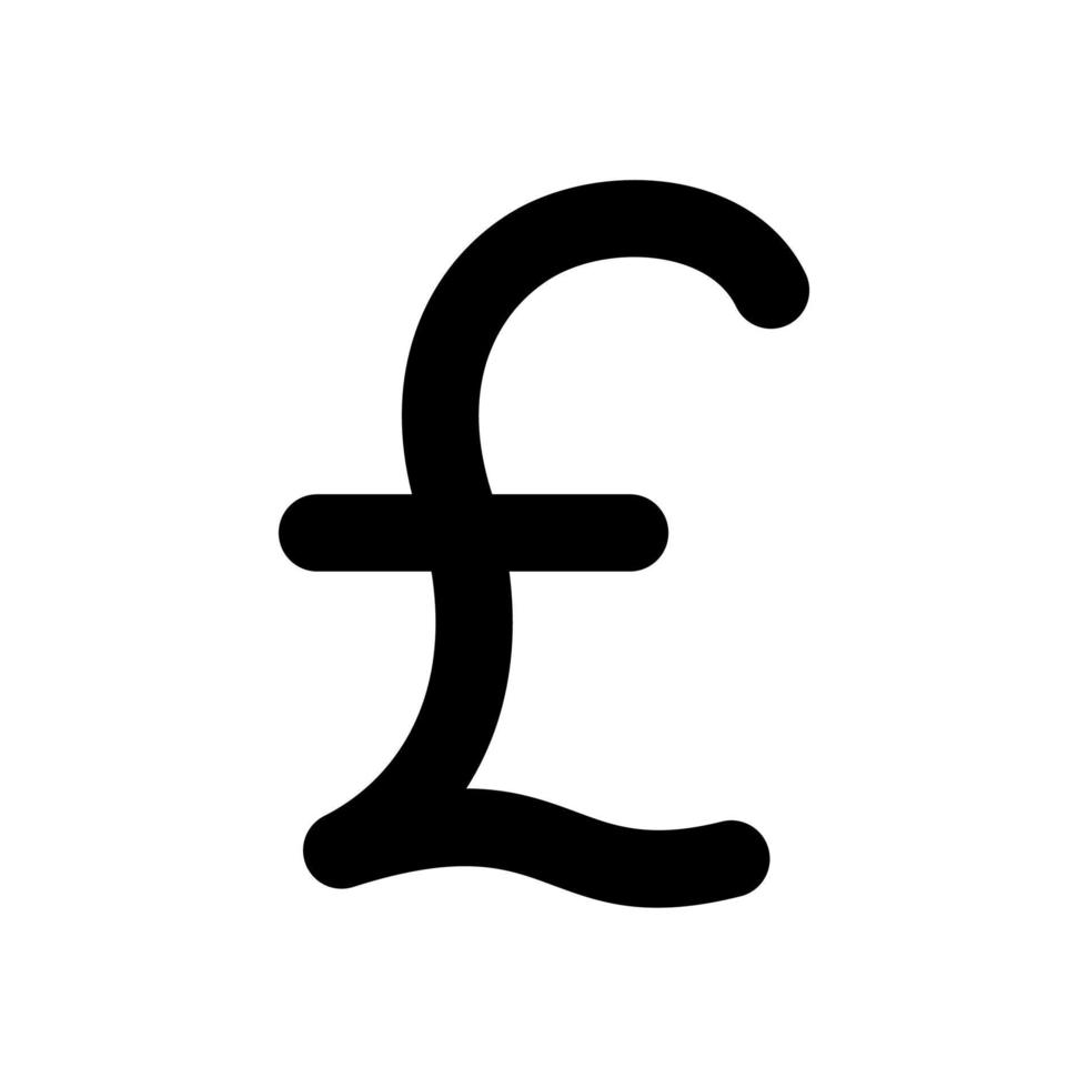 pound flat icon vector