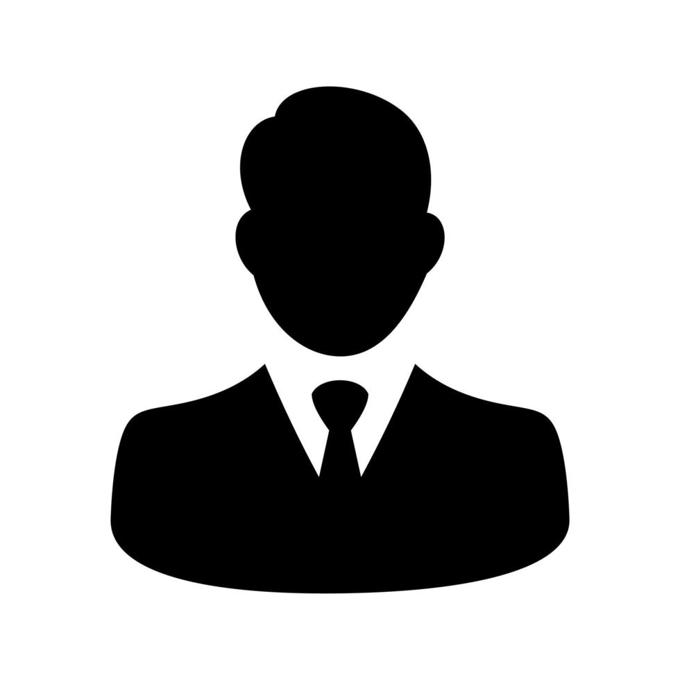 bussinesman avatar flat icon vector