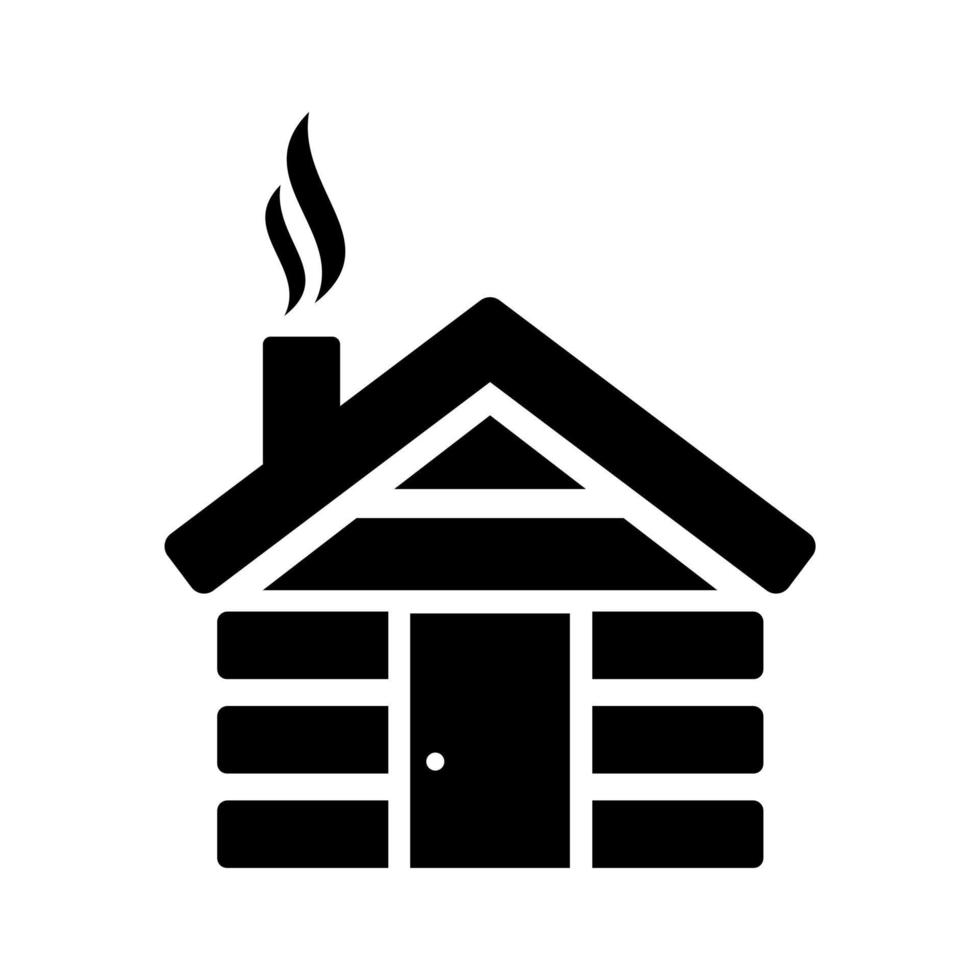 cabin flat icon vector