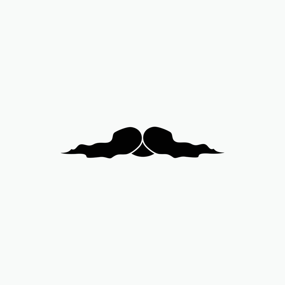 bigote. inconformista. movimiento masculino. icono de glifo de hombres. ilustración vectorial aislada vector