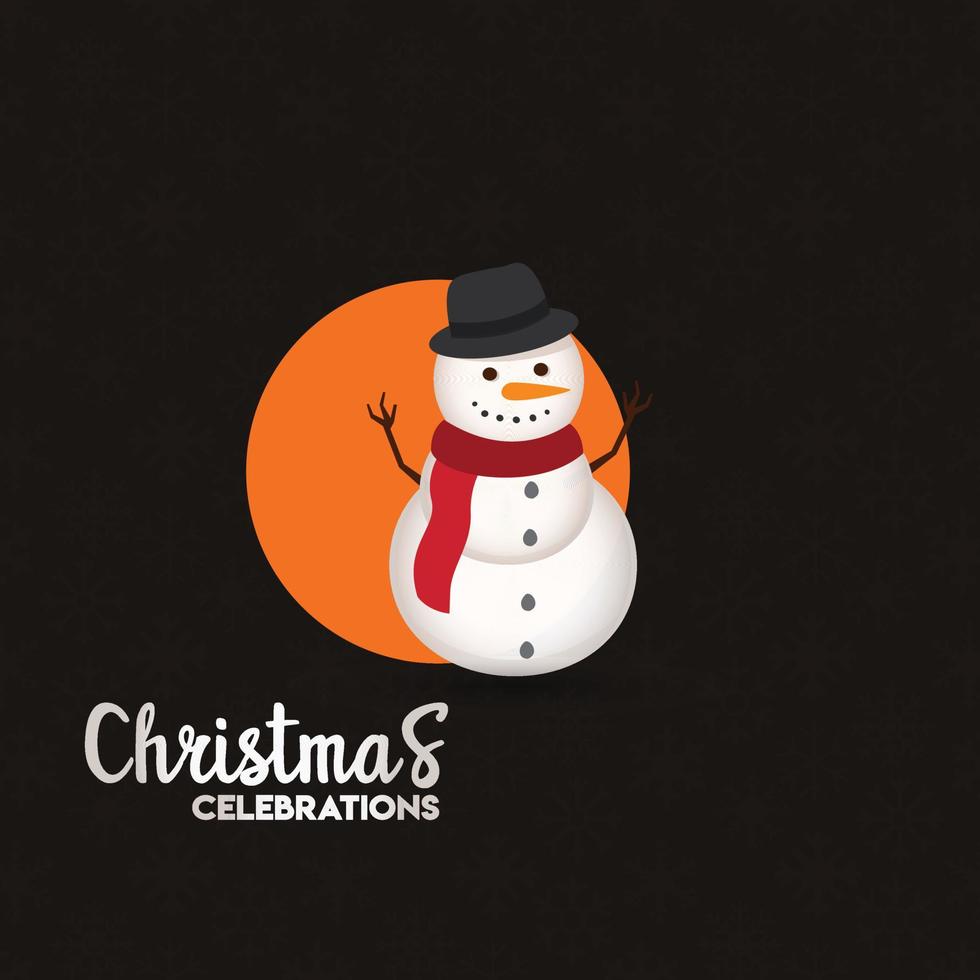 Christmas card design with elegant design and dark background vector