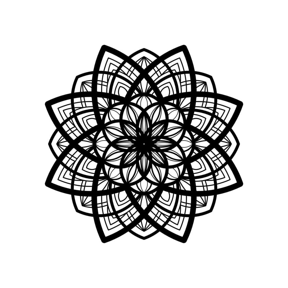 Patrón de mandala redondo ornamental. Fondos redondos para tarjetas de felicitación, invitación, plantilla de tatuaje, estilo de negocios, tarjetas o de lo contrario. ilustración vectorial vector