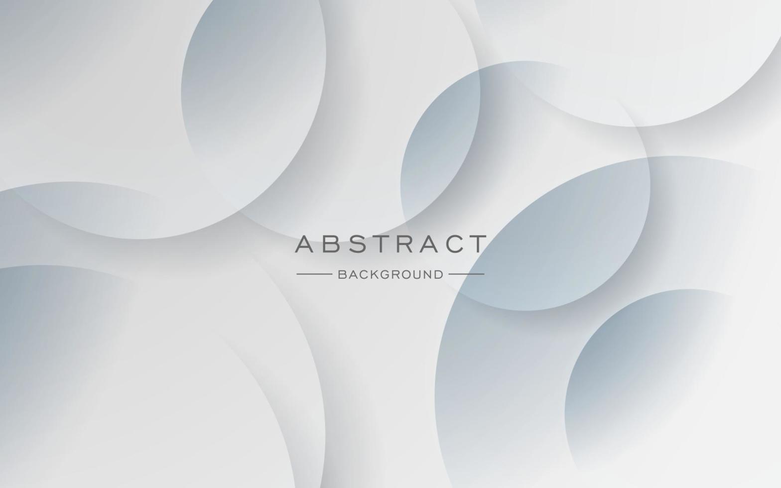 modern dynamic white gray circle shape shadow and light dimension background. eps10 vector