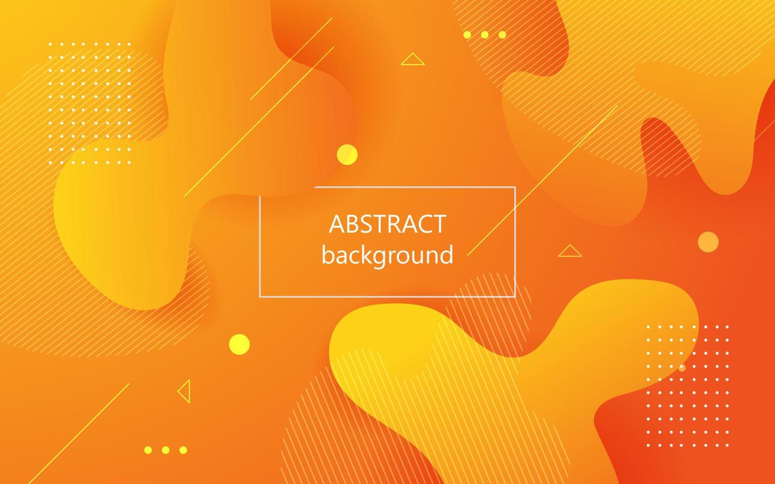 minimal orange abstract geometric fluid dynamic shape composition wavy background. eps10 vector