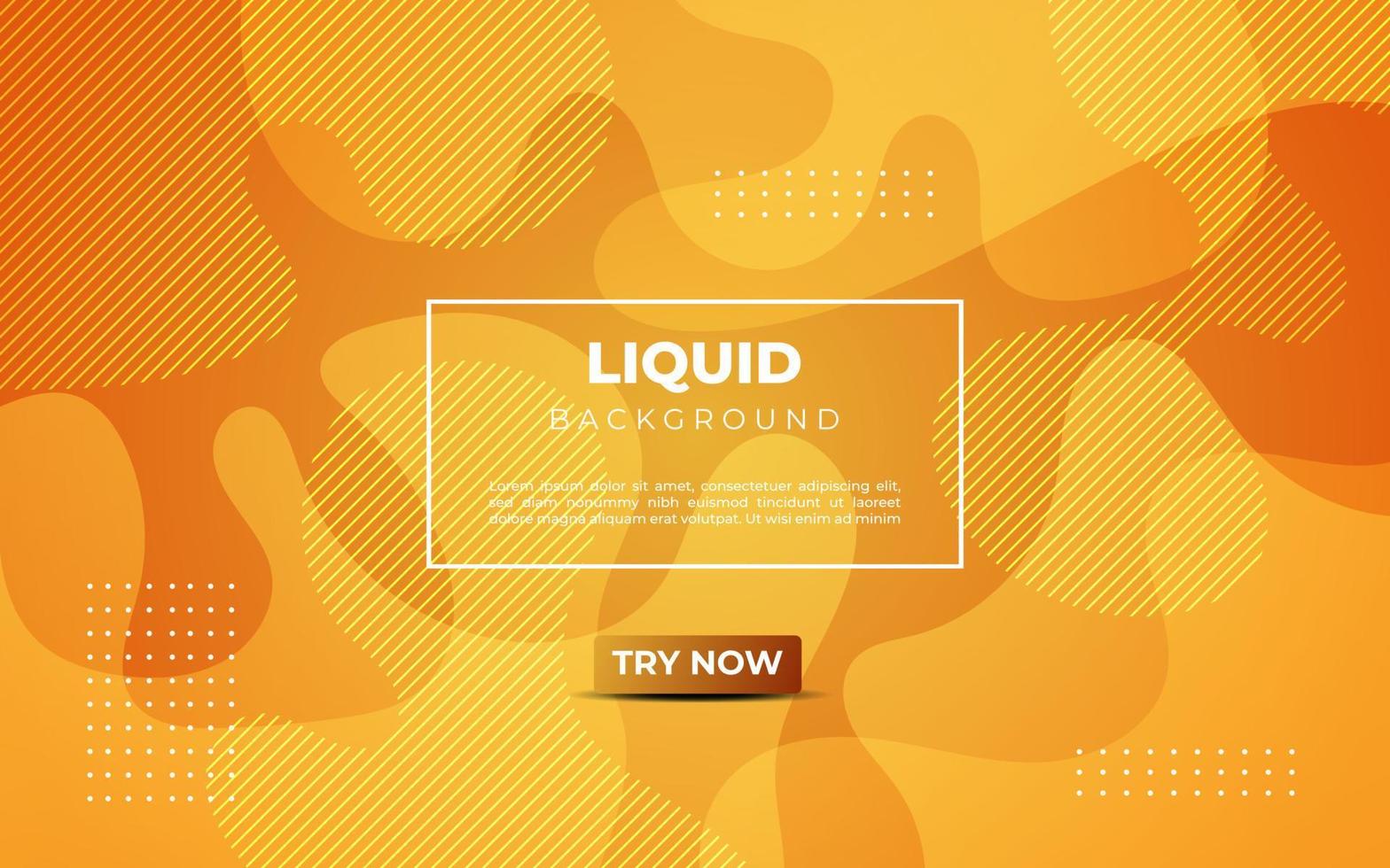 minimal orange abstract geometric fluid dynamic shape composition liquid wavy background. eps10 vector