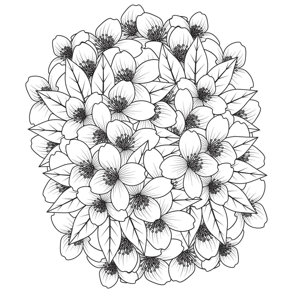 flor para colorear página mano dibujo línea arte de flor negra con diseño decorativo para imprimir 12792263 Vector en Vecteezy flor para colorear página mano dibujo línea arte de flor negra con diseño decorativo para imprimir 12792263 Vector en Vecteezy