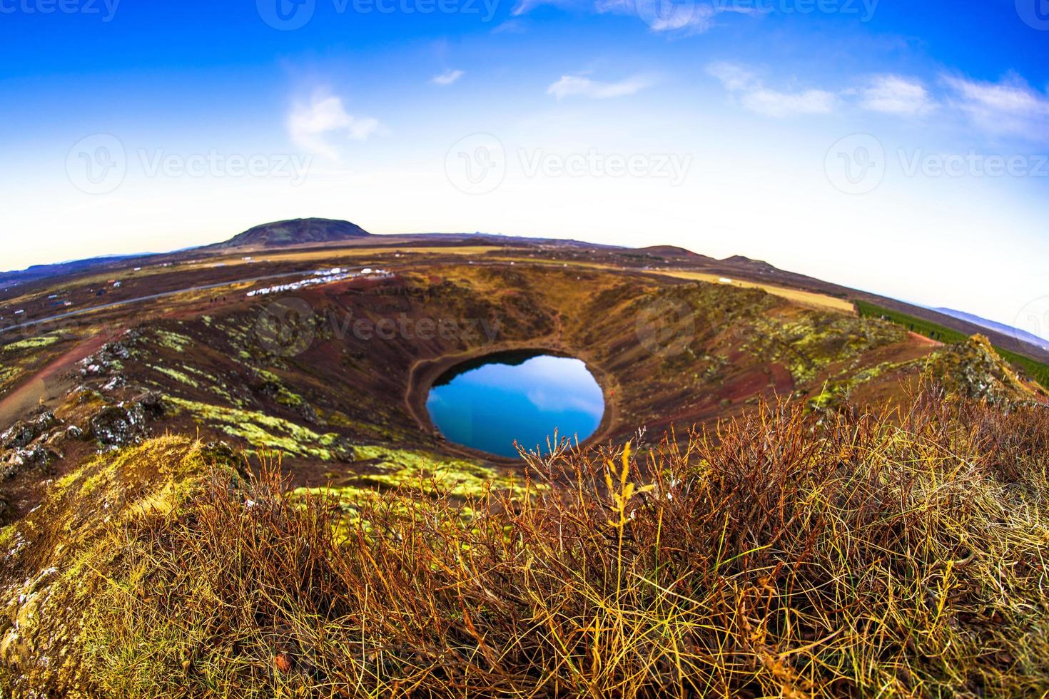 Kerith or Kerid, a volcanic crater lake located in the Grimsnes area in south Iceland, along the Golden Circle photo