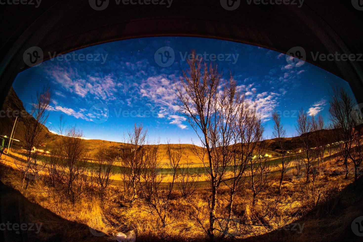 Night sky at Skogar, Iceland photo