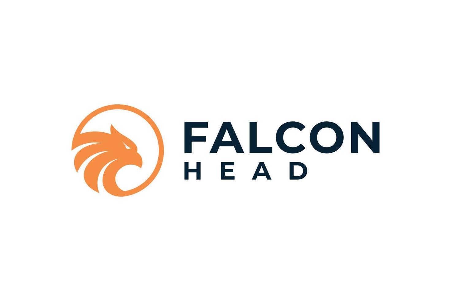 American falcon eagle head logo icon design vector