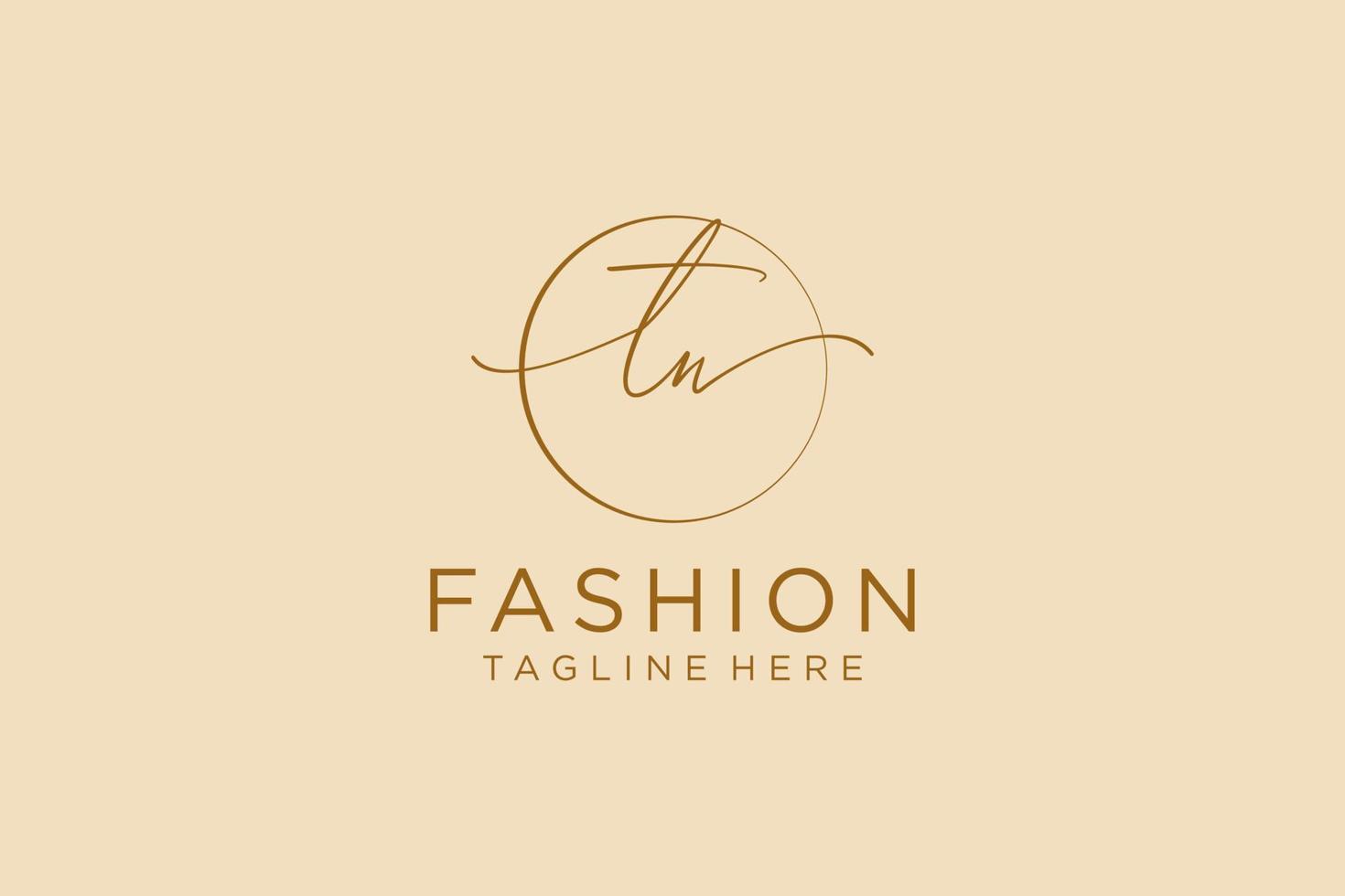 initial TW Feminine logo beauty monogram and elegant logo design, handwriting logo of initial signature, wedding, fashion, floral and botanical with creative template. vector