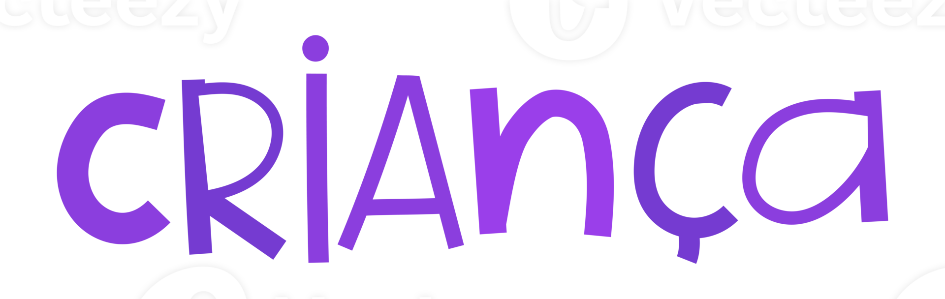 Brazilian Portuguese comic purple Child word. Perfect for tags and stickers. Translation - Child. png