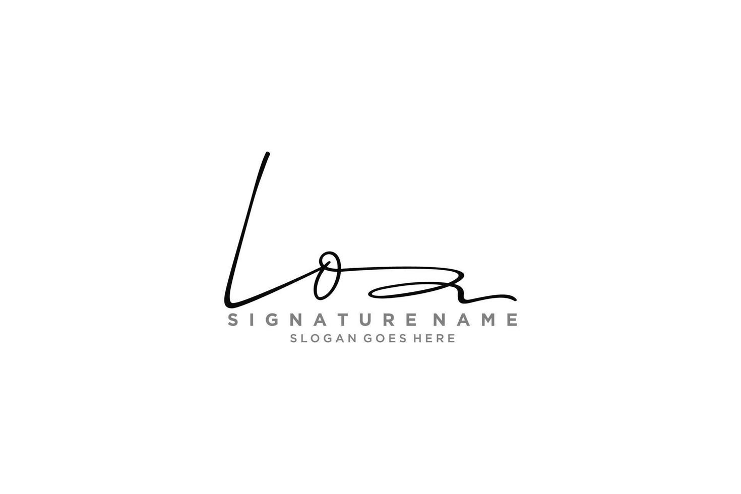 Initial LO Letter Signature Logo Template elegant design logo Sign Symbol template vector icon