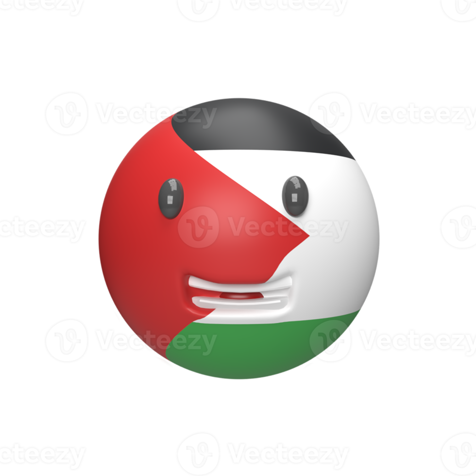 3d Palestina land bal . weergegeven voorwerp illustratie png