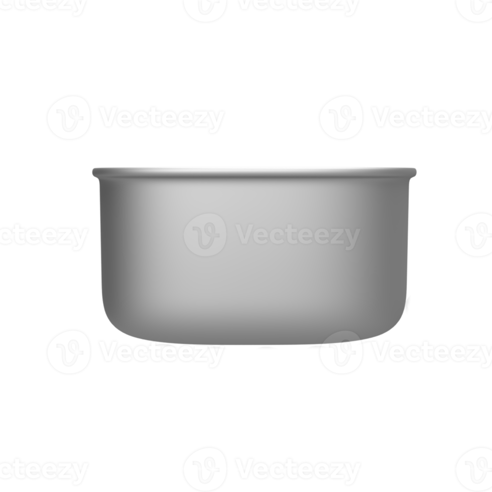 Blank Can for product mockup. 3D Render illustration png