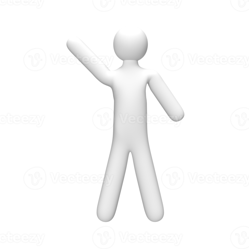 3D People Pose . Rendered object illustration png