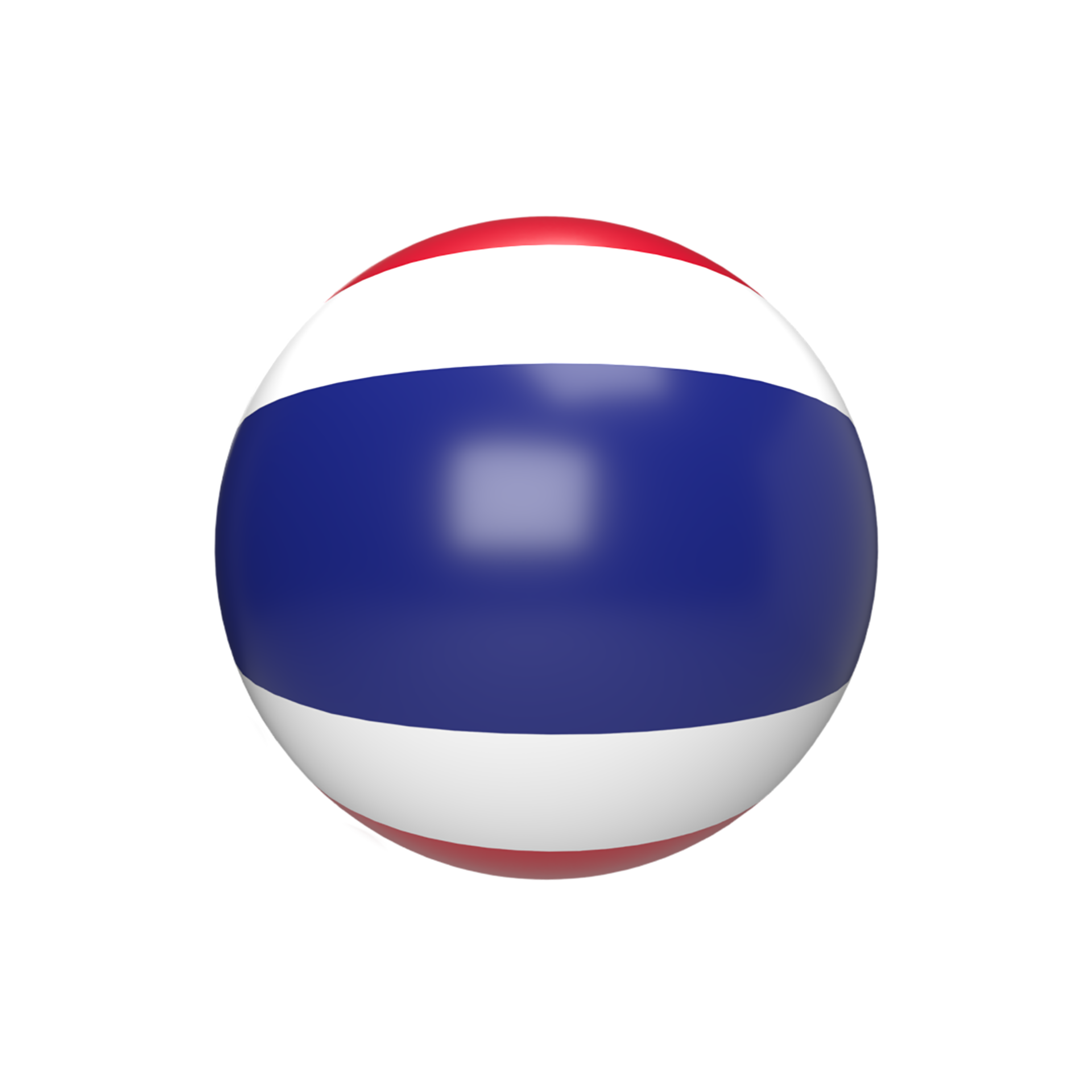 Russia flag in sphere. 3d render 12794352 PNG