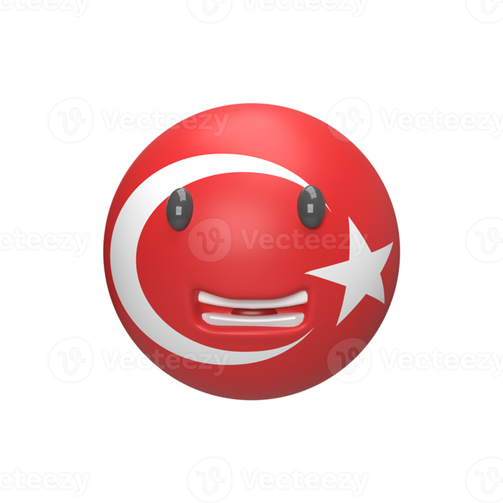 3D Turkey country ball . Rendered object illustration 12794299 PNG